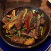 和牛とマコモ茸の香菜野菜強火炒め｜ナポレオンフィッシュ
