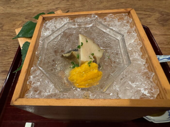 日本一割烹で鮎の食べ比べ