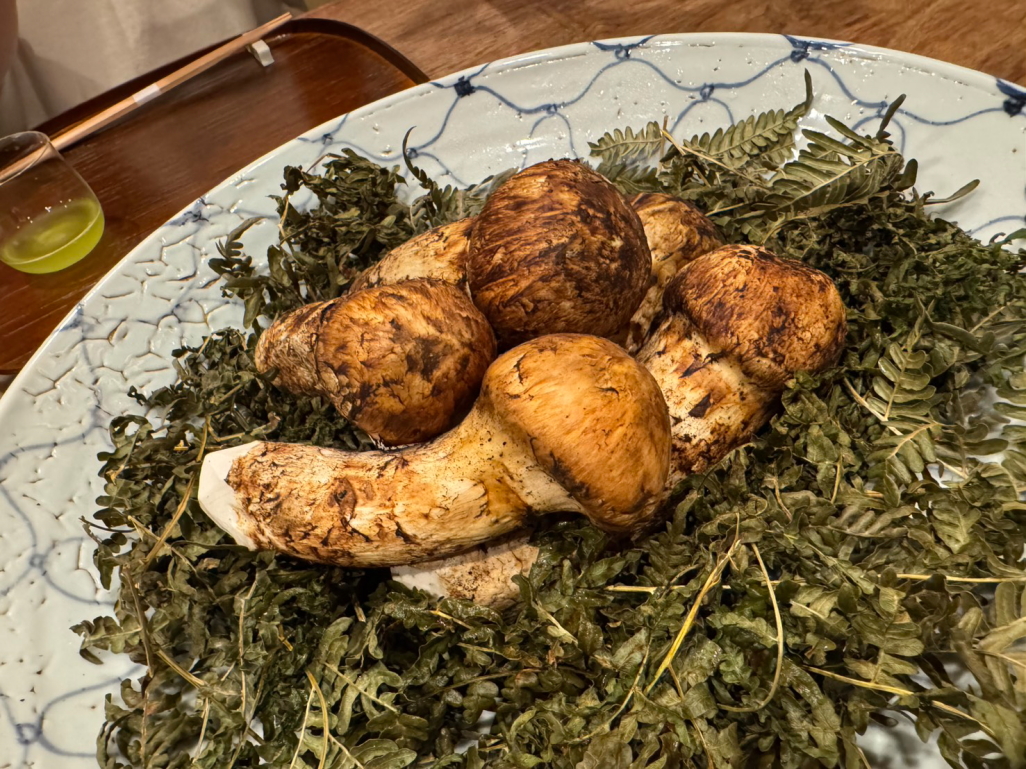 東京最高峰割烹で松茸尽くし